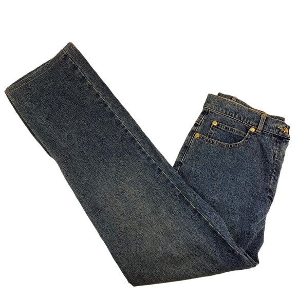 St. John Sport Womens High Rise Straight Jeans Size 10. Blue Stretch. Marie Gray - Picture 6 of 8